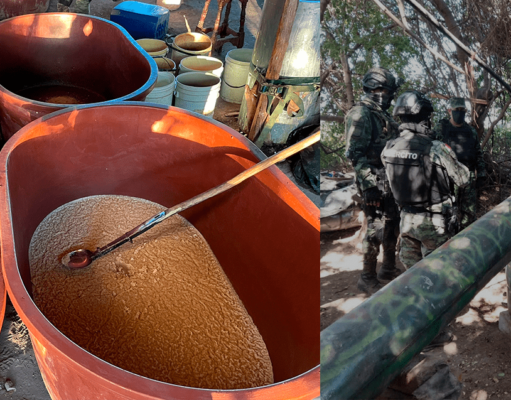 Ejército Mexicano asegura en Culiacán, Sinaloa, el narcolaboratorio más grande en México