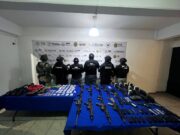 Localizan arsenal en domicilio de Puerto Esmeralda