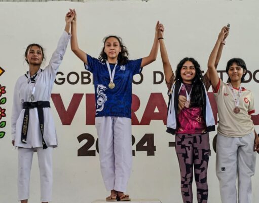Clasifican ocho deportistas de Coatzacoalcos al macrorregional de Taekwondo de los juegos CONADE 2025