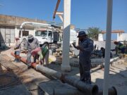 CMAS realiza desazolve del cárcamo Pirámide para mantener limpias las playas