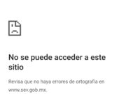 «Se cae» página de la SEV en internet