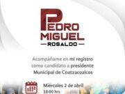 Pedro Miguel Rosaldo registra su candidatura ante el OPLE este miércoles