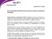 Respuesta institucional coordinada del Estado a caso Texistepec: OPLE