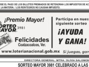 Vuelve a caer premio mayor en Coatza