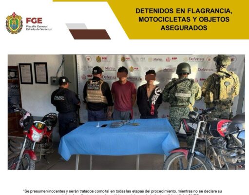 Detienen a motociclistas de Mina con crico
