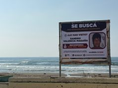 Colocan lonas de recompensa en el malecón de Coatzacoalcos. FGE busca a Sandro por el delito de homicidio doloso